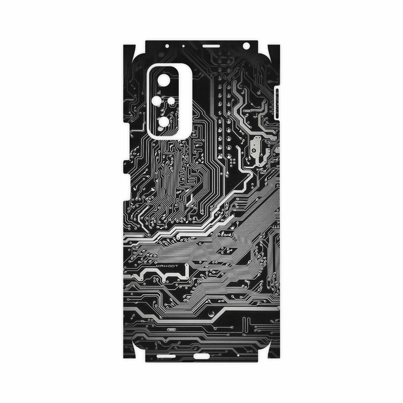 برچسب پوششی ماهوت مدل Black-Printed-Circuit-Board-FullSkin مناسب برای گوشی موبایل شیائومی Redmi Note 10 Pro Max
