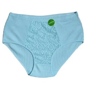 شورت زنانه مدل نخی کبریتی دانتل دار رنگ آبی