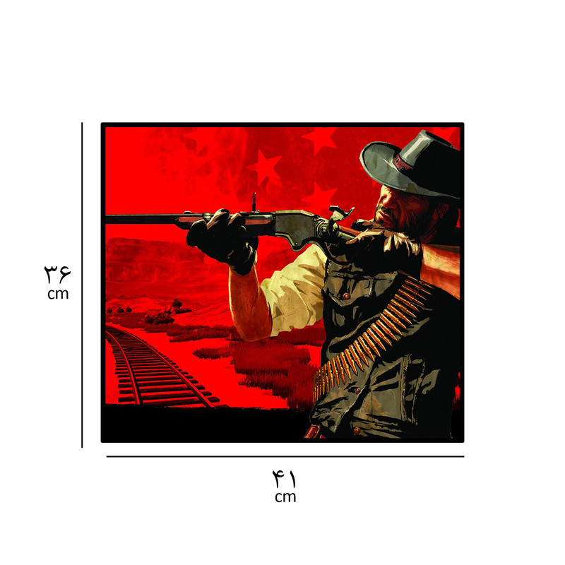 ماوس پد مخصوص بازی سابتک مدل red dead lll 1