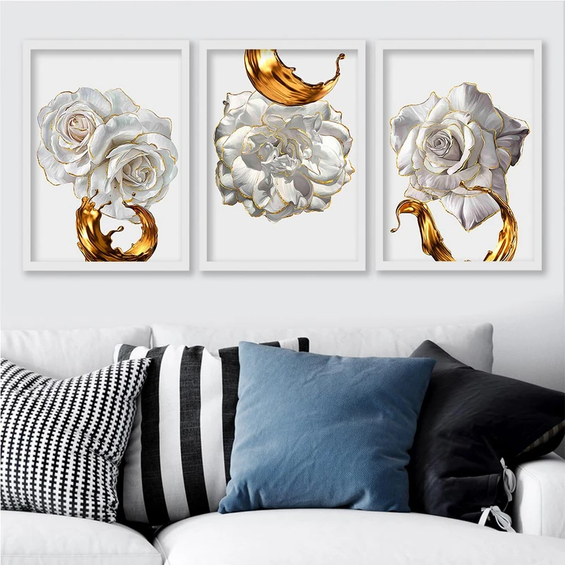 تابلو صبا طرح مدل دکوراتیو کد 242sw مجموعه 3 عددی