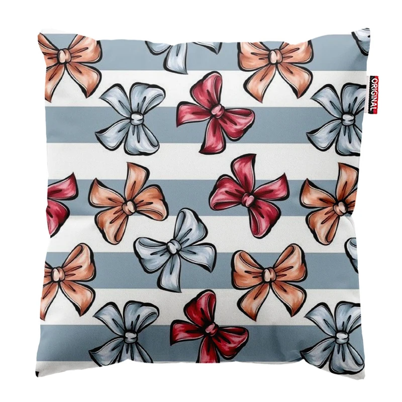 کوسن پاد آفرین طرح پاپیون رنگی کد 533 سایز 30*30 سانتی متر