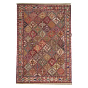 گلیم دستباف دو متری طرح سوزنی کد 615