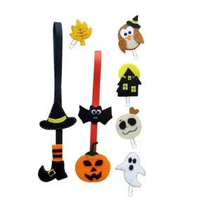 گیره نگهدارنده کتاب طرح هالووین کد OBX290 مجموعه 7 عددی به همراه نشانگر