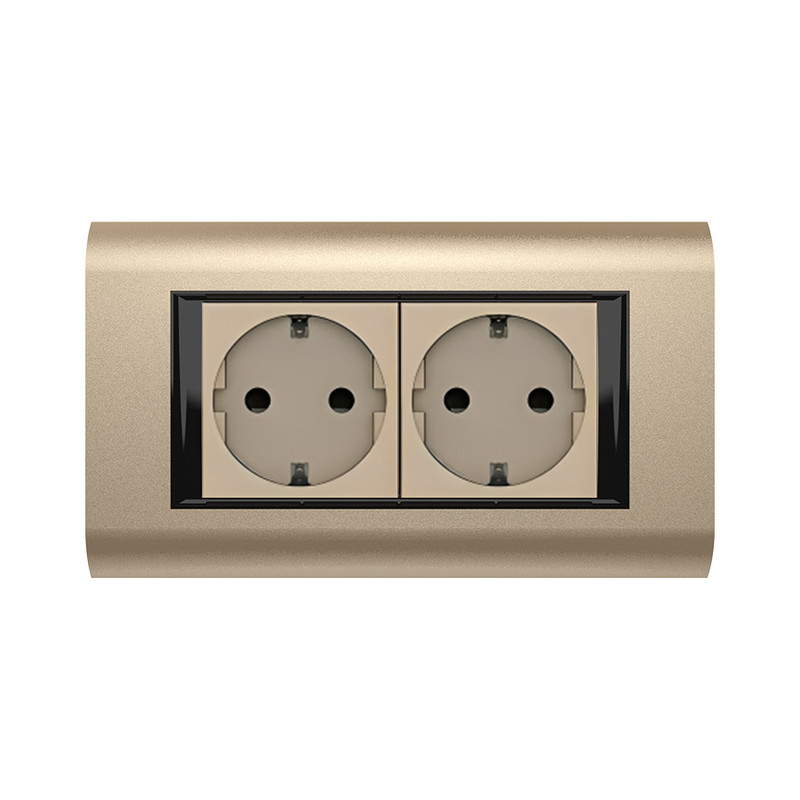 پریز برق ارت دار ایران الکتریک مدل سیستما M4 به همراه قوطی کلید مخصوص