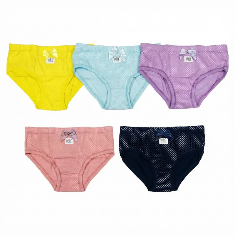 شورت زنانه مدل نخ پنبه L8740 بسته 5 عددی