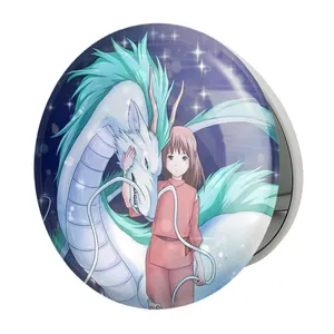 آینه جیبی خندالو طرح چیهیرو و هاکو انیمه شهر اشباح Spirited Away مدل تاشو کد 12090 