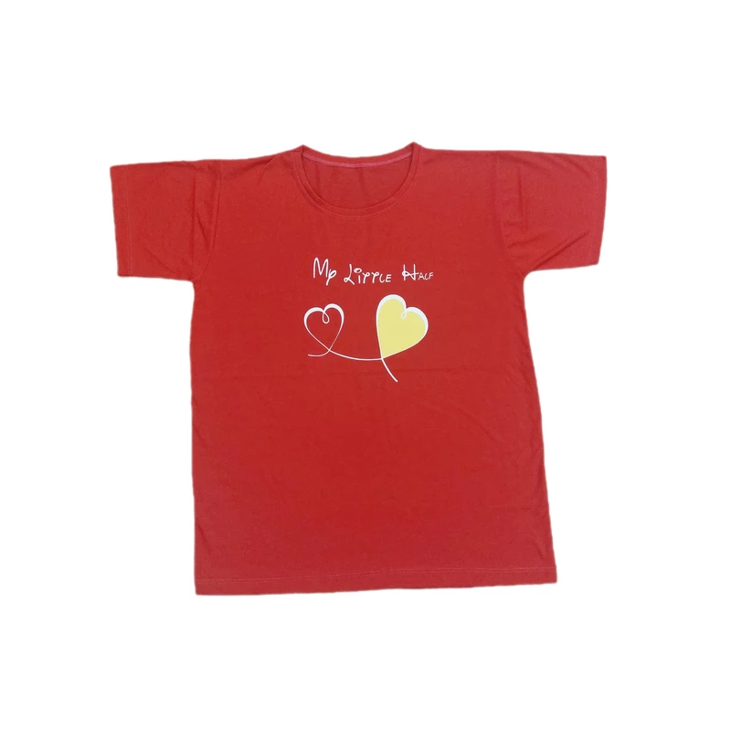 تی شرت آستین کوتاه زنانه مدل دوقلب