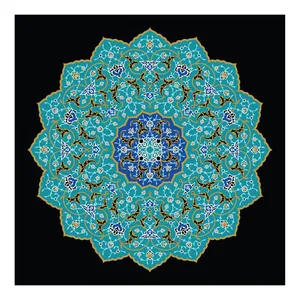 کاشی گلاک مدل اسلیمی طرح سنتی ایرانی کد TT121