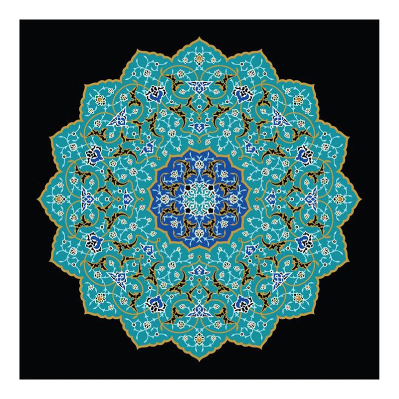 کاشی گلاک مدل اسلیمی طرح سنتی ایرانی کد TT121