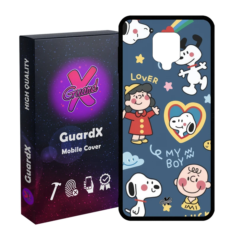 کاور گارد ایکس طرح نقاشی مدل Glass10640 مناسب برای گوشی موبایل شیائومی Redmi Note9 Pro/Note 9 Pro Max/Redmi Note 9S/MI Poco M2 Pro