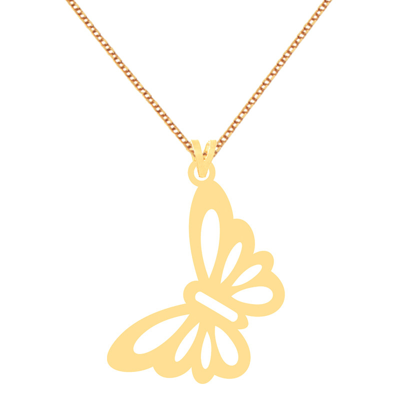 گردنبند طلا 18 عیار زنانه کرابو طرح پوانه مدل Kr70814