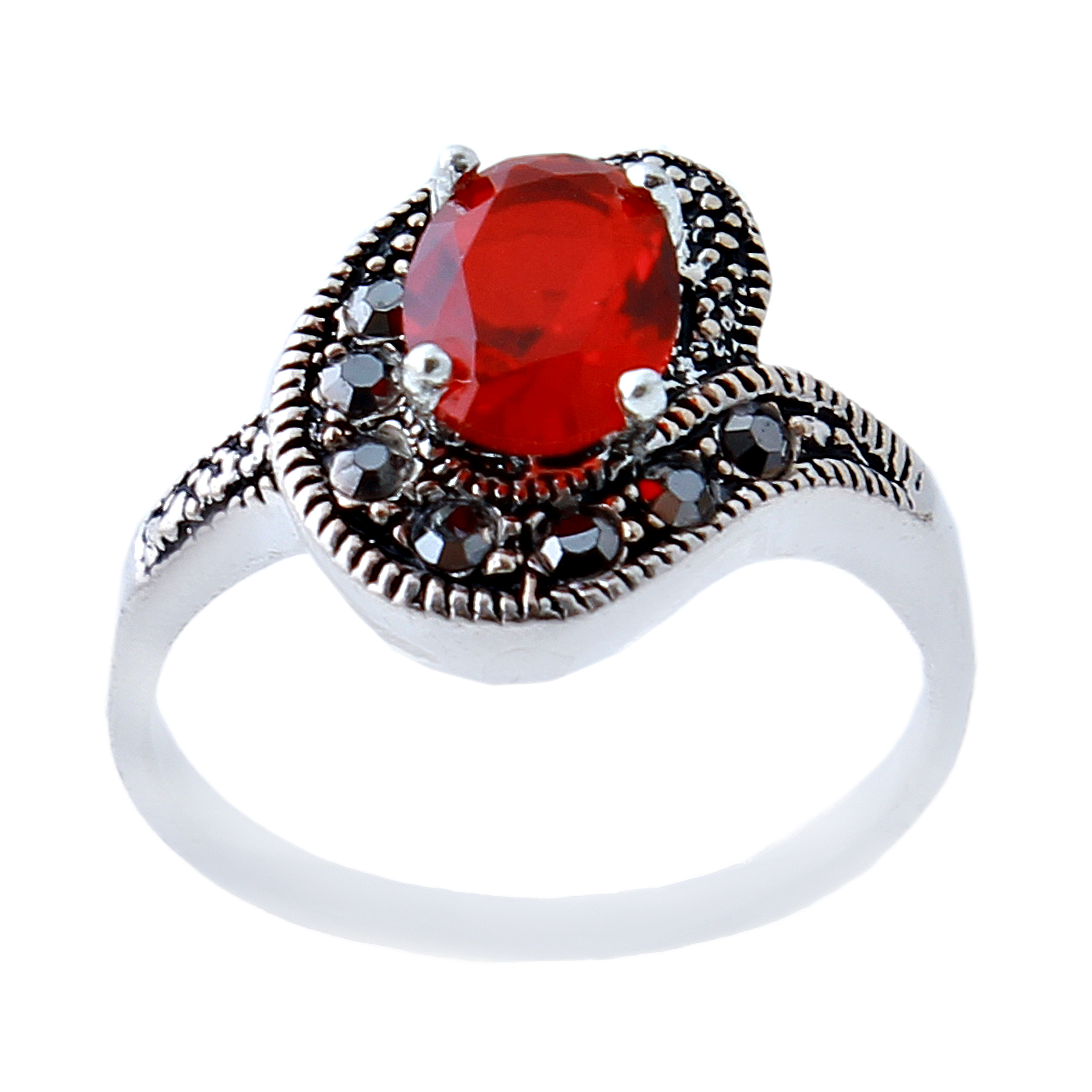 انگشتر نقره زنانه بازرگانی میلادی کد AW_417