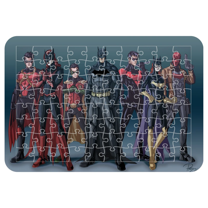 پازل 54 تکه مدل CHB1744 طرح انیمیشن برنده های حماسی بتمن