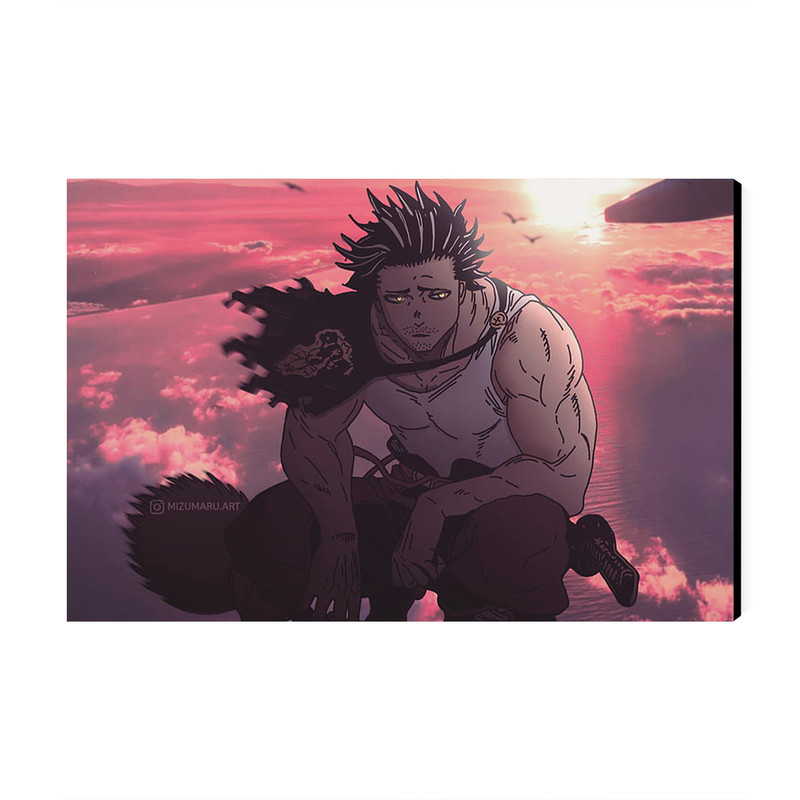 تابلو شاسی عرش مدل انیمه شبدر سیاه Black Clover کد As1455