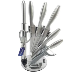 سرویس چاقو آشپزخانه 9 پارچه رمانزو مدل NGL510