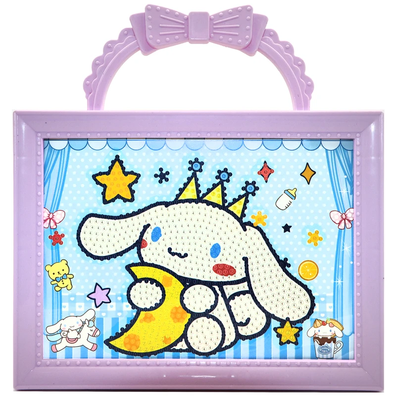 بازی آموزشی سمید مدل ساخت تابلو نقاشی الماسی دسته دار طرح سینامورول