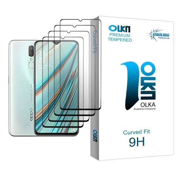 محافظ صفحه نمایش کولینگ مدل Olka Glass MIX004 مناسب برای گوشی موبایل اوپو A9 بسته چهار عددی