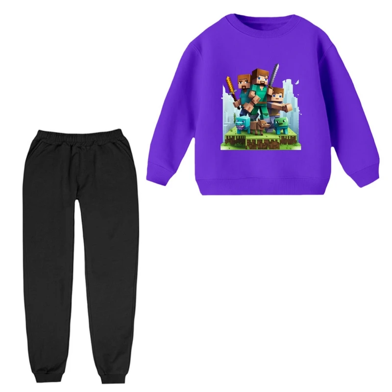 ست سویشرت و شلوار مدل ماینکرفت کد 002 