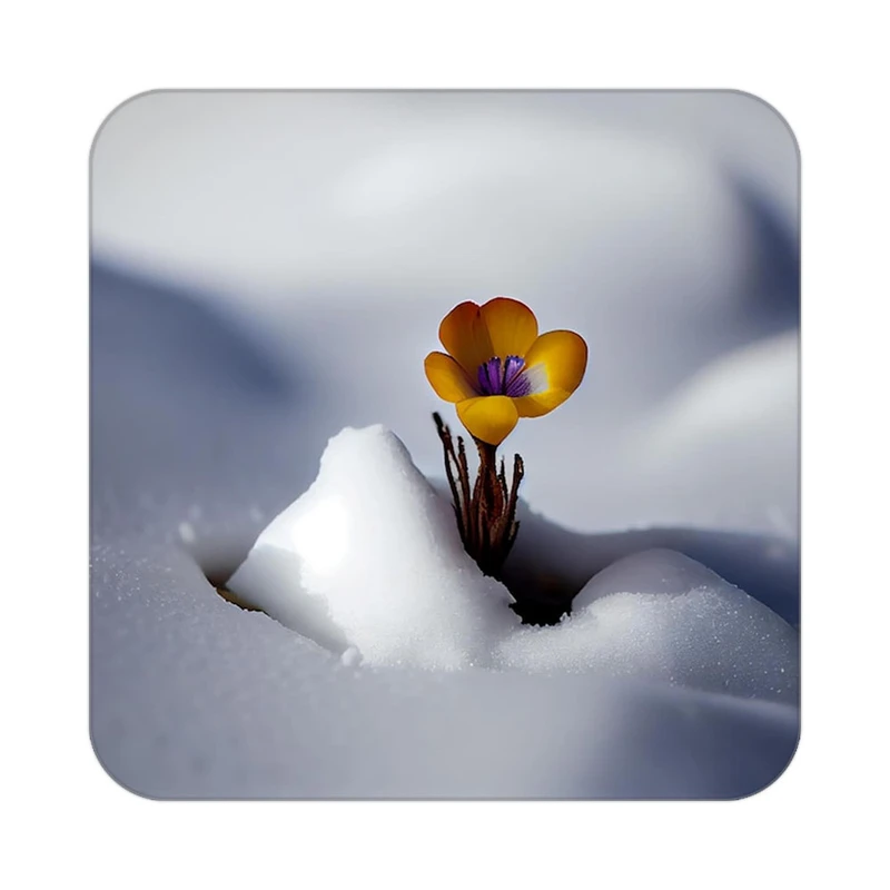 زیر لیوانی کاکتی طرح گل مدل mp19819