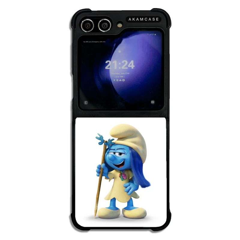 کاور آکام مدل AMC-WSGZFLIP5-SMURFS-21 مناسب برای گوشی موبایل سامسونگ Galaxy Z Flip 5