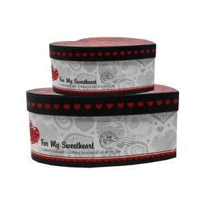 جعبه هدیه طرح قلب کد h2 مجموعه 2 عددی