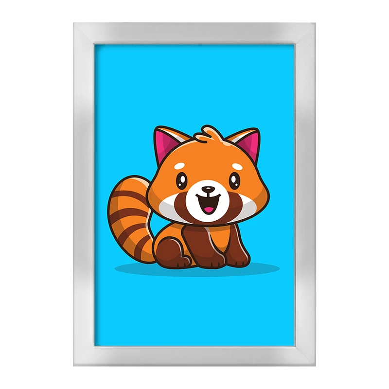 تابلو خندالو طرح حیوانات بامزه پاندای قرمز کد 29636