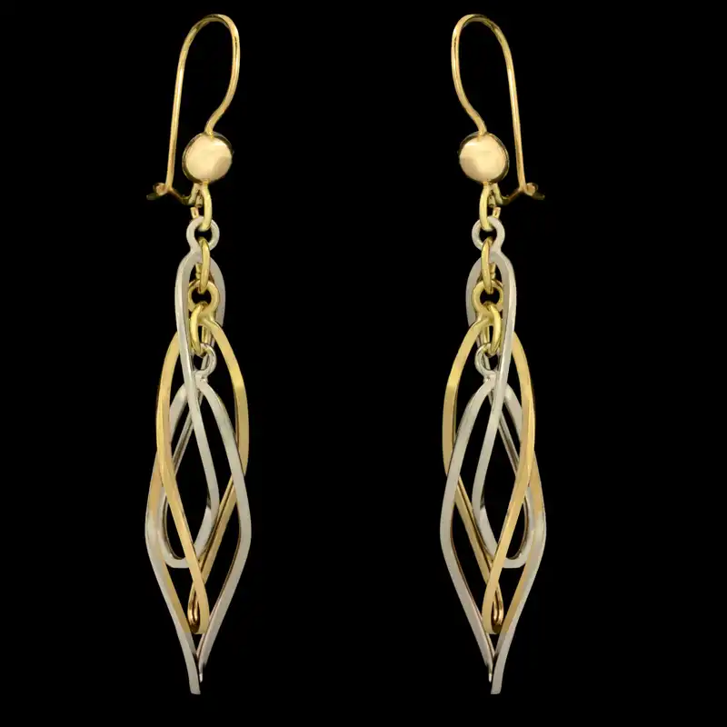 گوشواره طلا 18 عیار زنانه طلای مستجابی کد 670174