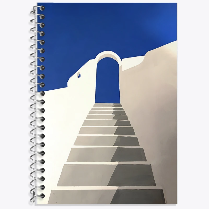 دفتر زبان 50 برگ خندالو مدل دو خط طرح مینیمال کد F7482