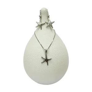 نیم ست نقره زنانه مدل ستاره دریایی