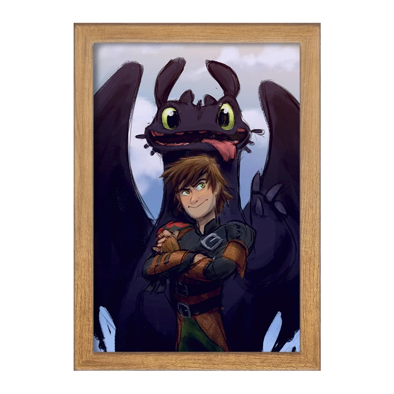 تابلو خندالو مدل اژدها سواران DreamWorks Dragons  کد 13752