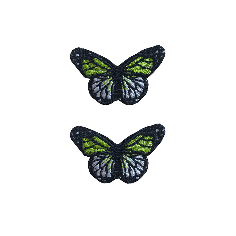 استیکر پارچه و لباس مدل پروانه کد 1 بسته دو عددی