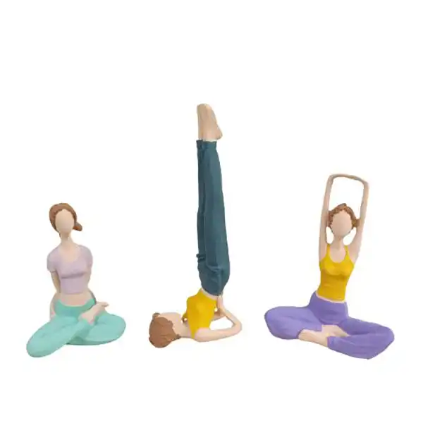 مجسمه مدل یوگا کد 125 مجموعه 3 عددی