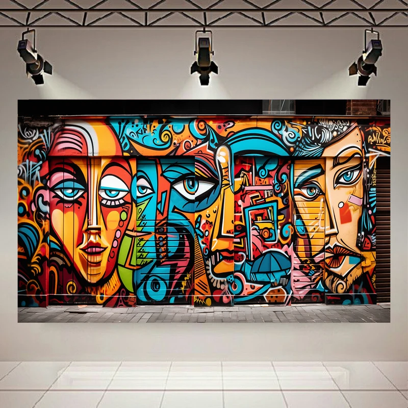 پوستر طرح کوبیسم مدل دیوارنگاره کد AR31306