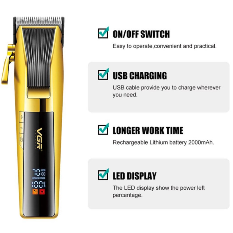 ماشین اصلاح ماشین اصلاح مو صورت شارژی وی جی آر مدل V-177