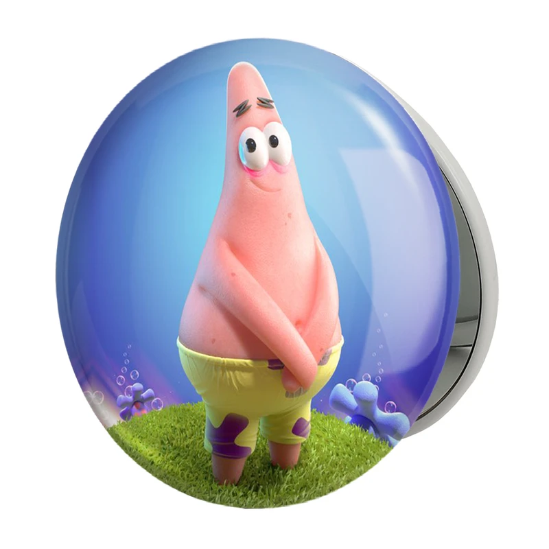 آینه جیبی خندالو طرح پاتریک باب اسفنجی مدل تاشو کد 1360 