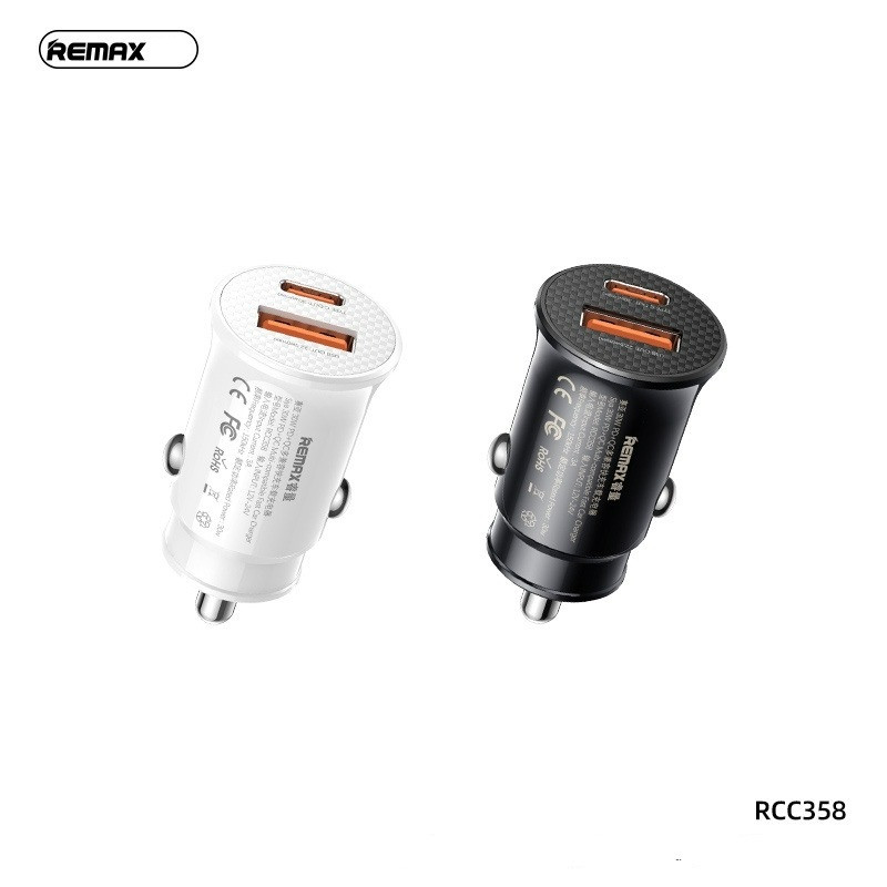 شارژر فندکی 30 وات ریمکس مدل RCC358-30W-PD+QC