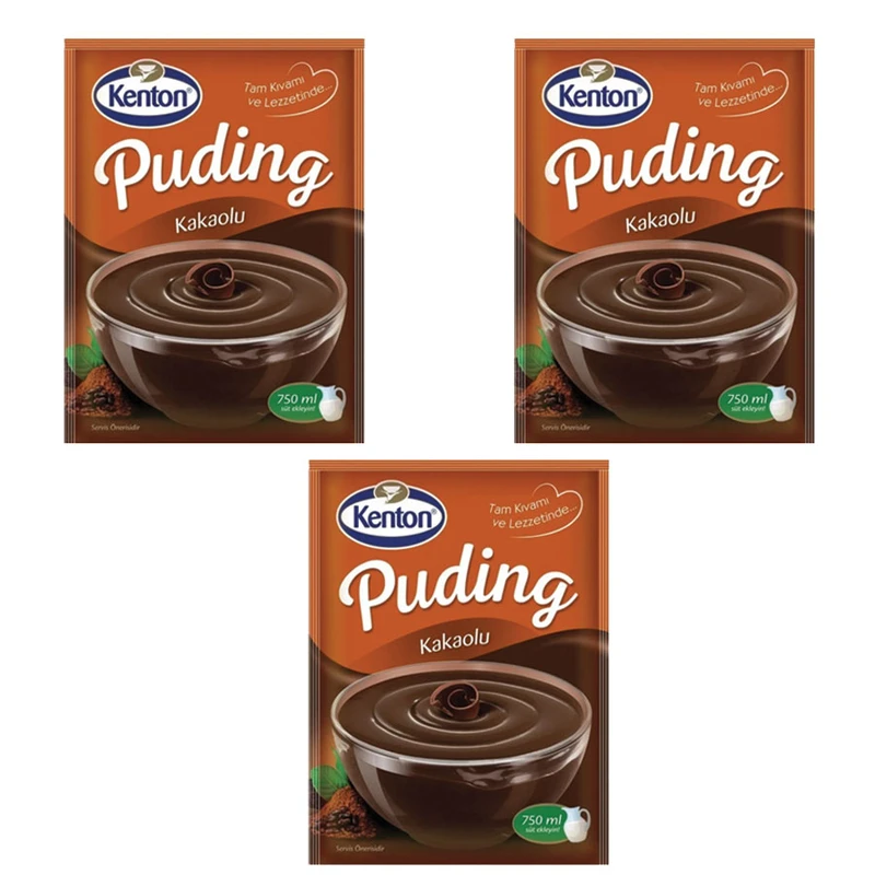 پودینگ کاکائو کنتون - 125 گرم بسته 3 عددی