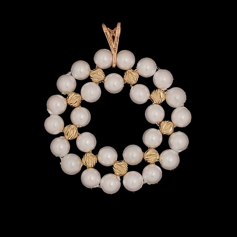 آویز گردنبند طلا 18 عیار زنانه ناریا طرح گل