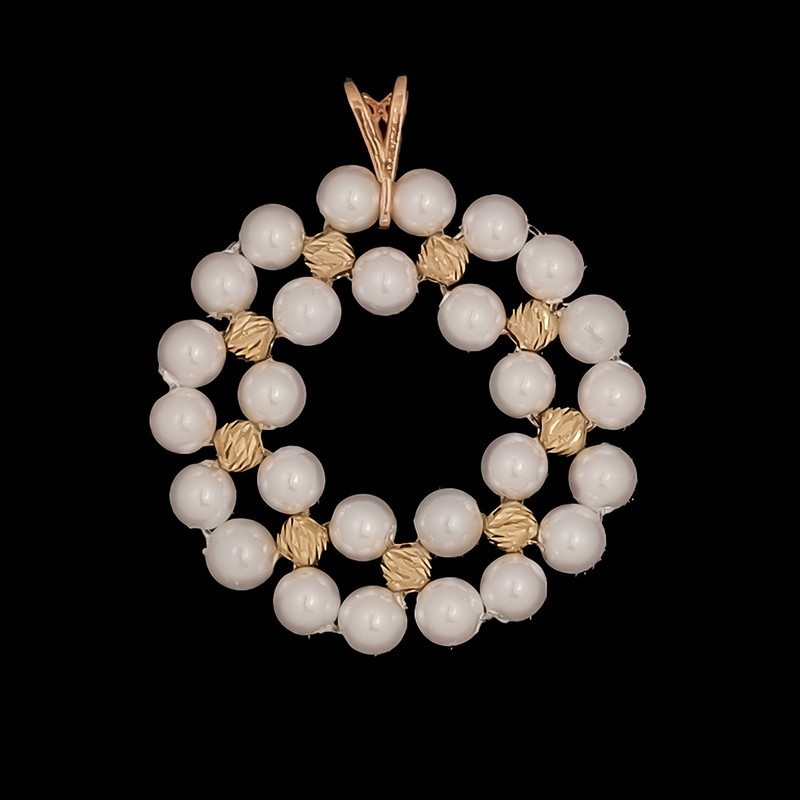 آویز گردنبند طلا 18 عیار زنانه ناریا طرح گل