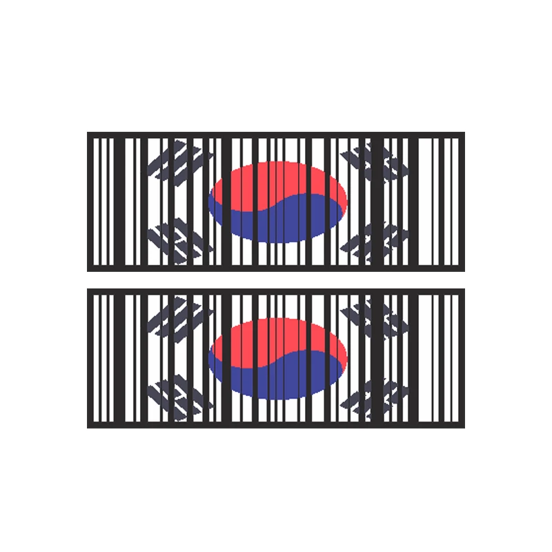 برچسب بدنه خودرو رایسان طرح لچکی کره جنوبی کد SL044 بسته دو عددی