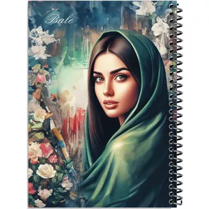 دفتر طراحی 50 برگ انتشارات بله طرح فانتزی دختر ایرانی کد Q476