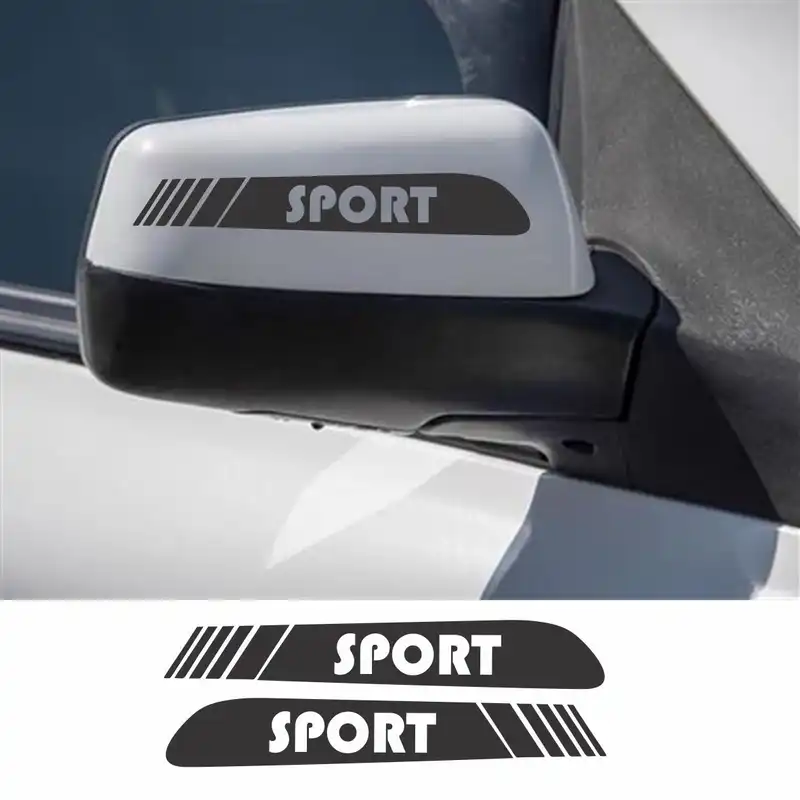 برچسب بدنه خودرو طرح اسپرت پشت آینه کد 0020 بسته 2 عددی