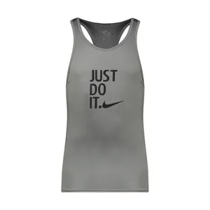 تاپ ورزشی مردانه مدل 01 طرح JUST DO IT رنگ طوسی