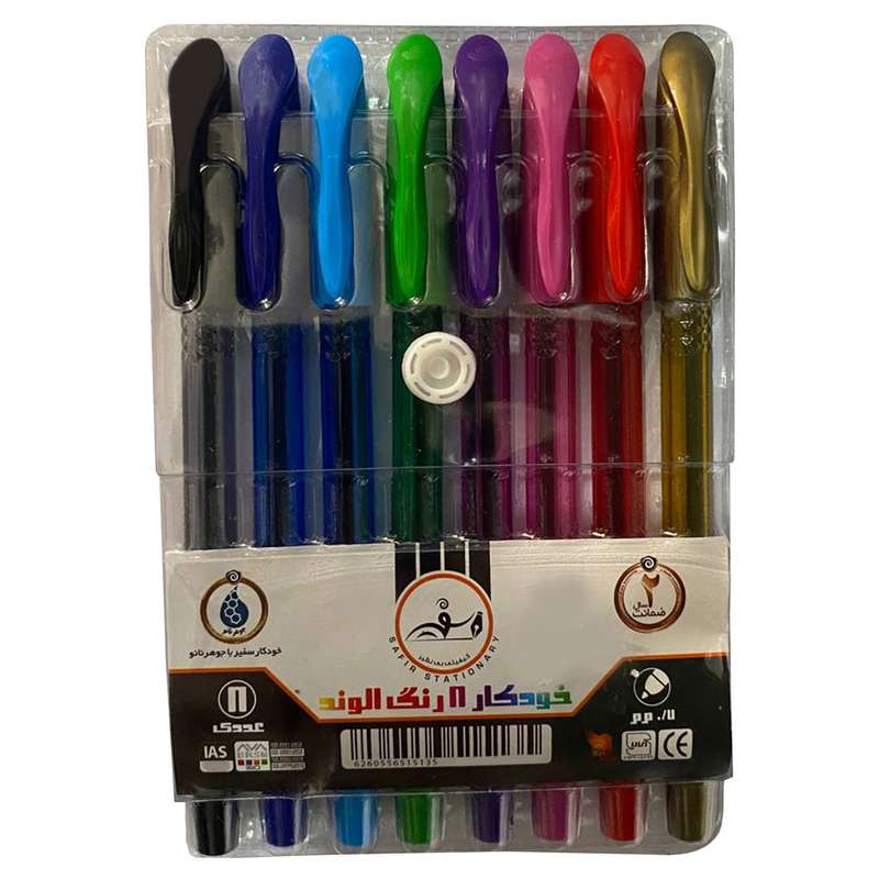 خودکار الوند طرح سفیرمدل جوهر نانو کد p p 0.7 بسته 8 عددی