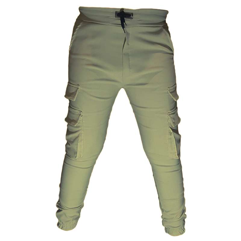 شلوار مردانه جامه آسمان آبی مدل اسلش چند جیب چهار نقاب 036 رنگ سبز