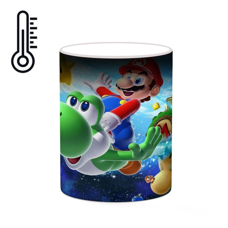 ماگ حرارتی کاکتی مدل بازی سوپر ماریو Super Mario Galaxy کد mgh30598