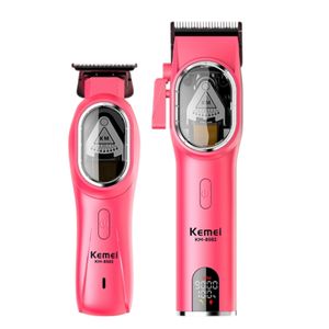 ماشین اصلاح موی سر و صورت شارژی کیمی مدل KM-8502 2in1 مجموعه 2 عددی