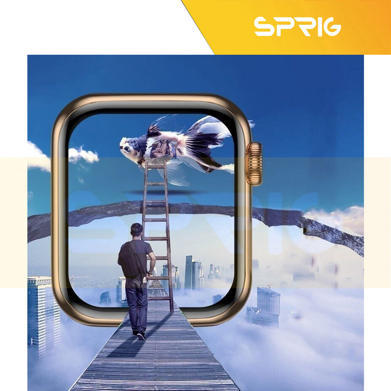 محافظ صفحه نمایش اسپریگ مدل Pmma-SPG مناسب برای اپل واچ Series 10 46mm بسته دو عددی