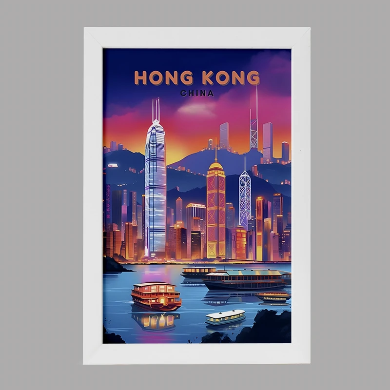 تابلو خندالو مدل هنگ کنگ (Hong Kong) کد F6306