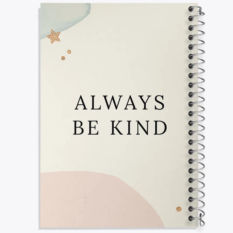 دفتر ژورنال نویسی 50 برگ خندالو مدل نقطه ای طرح Always Be Kind کد N2303